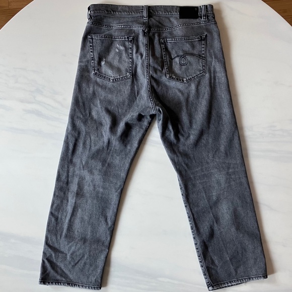 R13 2023 Distressed Boyfriend Jeans Gray 36 x 27 - Picture 3 of 7